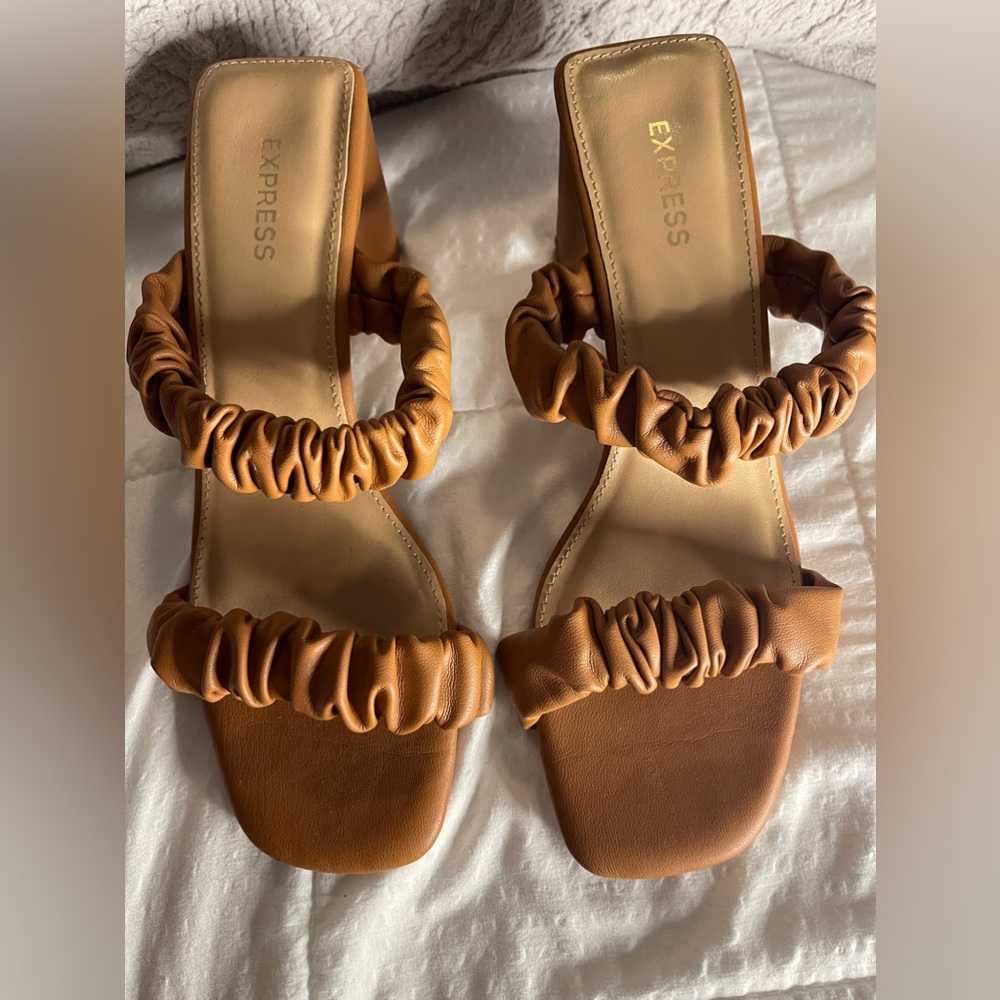Express double strap heel sandals